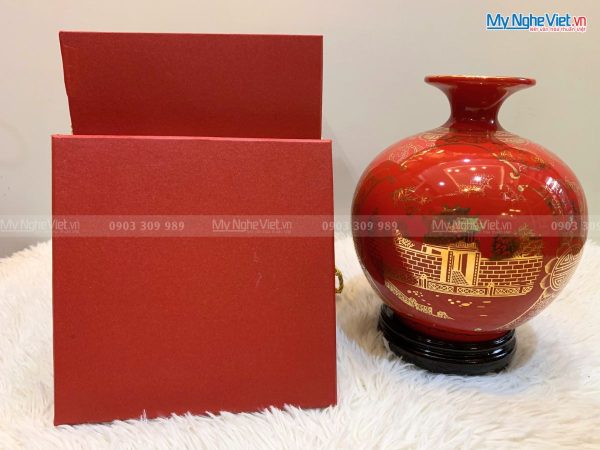 Bình Hút Tài Lộc Vẽ Tam Cảnh Hà Nội MNV-HBT22/4