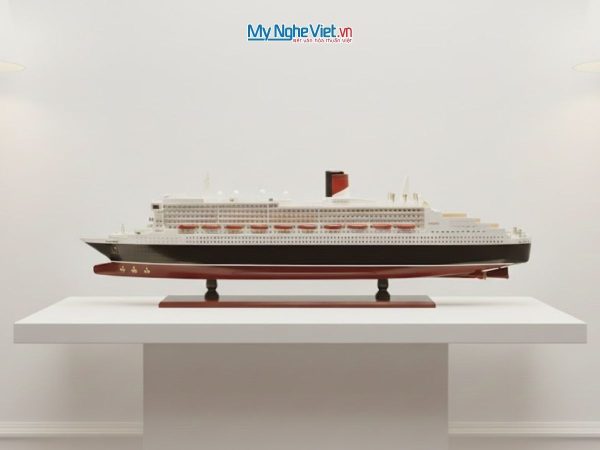 Mô hình du thuyền Queen Mary 2 thân 1m MNV-TB12-1 - Mô hình thuyền trang trí