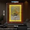 Tranh đồng thuận buồm xuôi gió mạ vàng có đèn led 70x90 TD799
