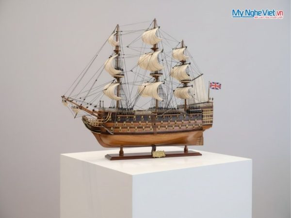 Mô Hình Tàu Chiến Cổ HMS VICTORY (Thân 80cm) MNV-TSHVI80W - Mô hình tàu trang trí