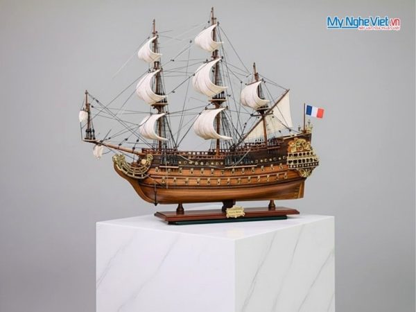 Mô hình thuyền chiến cổ Sovereign Of The Seas (thân 80cm) MNV-TB14-2 - Mô hình thuyền gỗ trang trí