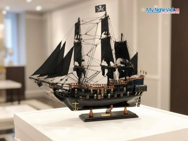 Mô hình tàu chiến cổ Ngọc Trai Đen Black Pearl - Mô Hình Thuyền Thuận Buồm Xuôi Gió
