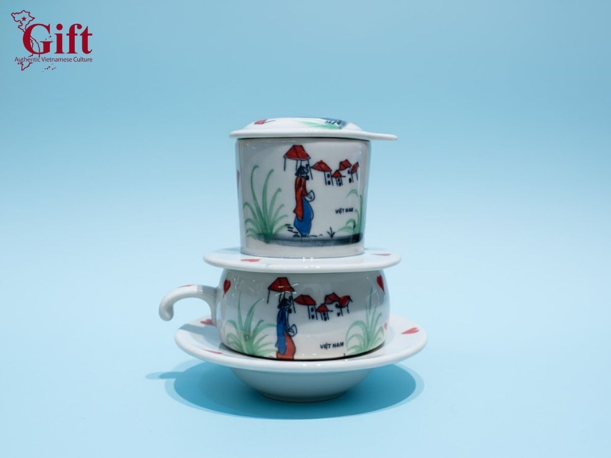 Phin cà phê, quà tặng gốm sứ doanh nghiệp cao cấp