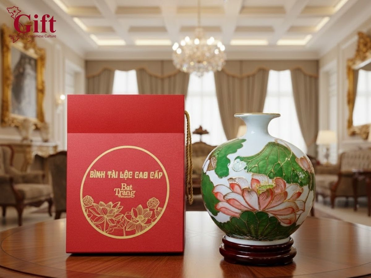 Bình tài lộc, quà tặng gốm sứ doanh nghiệp đẳng cấp