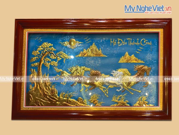 Quà Tân Gia Khai Trương - Tranh đồng Mã Đáo Thành Công MNV-DD60100